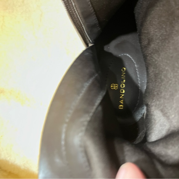 Bandalino Brown with Gold Hardware Tall Boots Size 9 - Picture 10 of 12